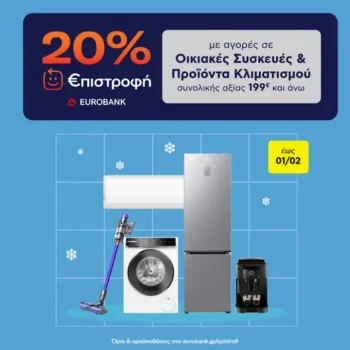 Οικιακές συσκευές και προϊόντα κλιματισμού με €πιστροφή στο Πλαίσιο