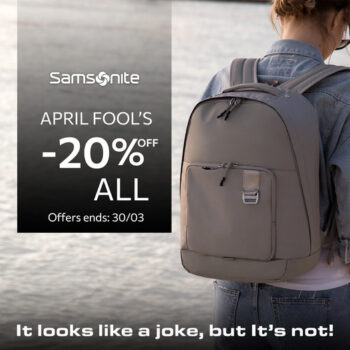 Samsonite: 20% έκπτωση σε όλο το site