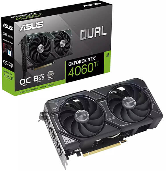 VGA ASUS NVIDIA GEFORCE RTX 4060TI DUAL OC 8GB GDDR6 RETAIL