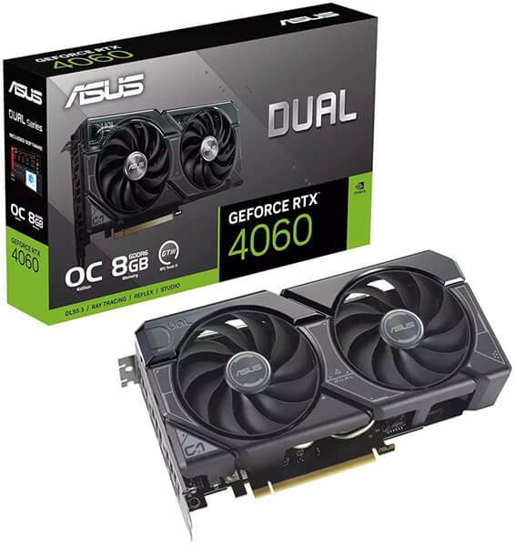 VGA ASUS NVIDIA GEFORCE RTX4060 DUAL OC 8GB GDDR6 RETAIL