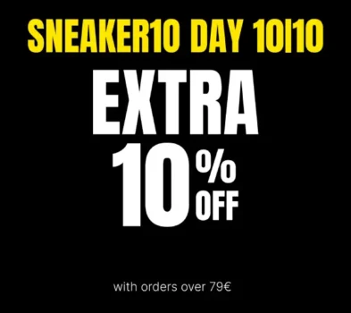 Sneaker10 Day: Extra -10% σε όλα με αγορές άνω των 79€