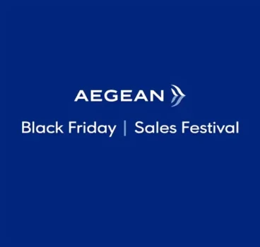 Aegean Black Friday: Για 24 ώρες όλο το δίκτυο με έως -70%