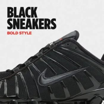 JD Sports: Μαύρα sneakers που κάνουν match με όλα