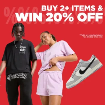 JD Sports: Αγόρασε 2+ προϊόντα και κέρδισε -20%