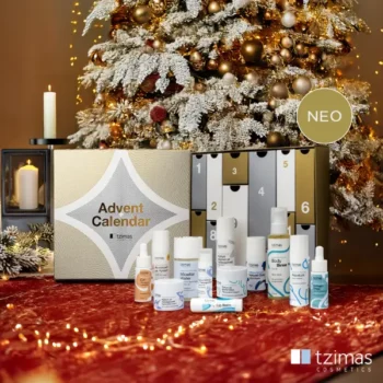 Tzimas Cosmetics Advent Calendar 2025 με 12 προϊόντα περιποίησης
