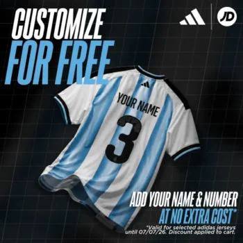 JD Sports: Δωρεάν customization σε επιλεγμένες adidas φανέλες