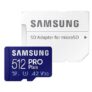 Samsung Pro Plus (2021) microSDXC 512GB με αντάπτορα