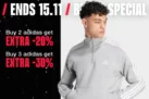 Cosmos Sport: 2 προϊόντα Adidas με -20%, 3 με -30%