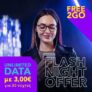 Free2Go: Unlimited Data για 30 νύχτες με 3€